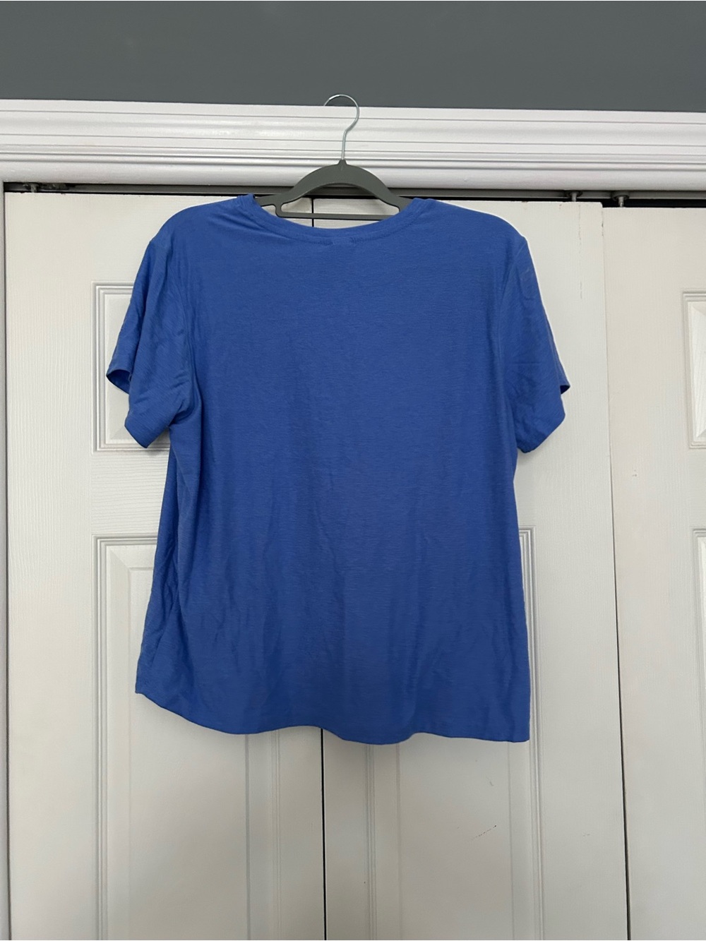 Women's Classic Short Sleeve Crewneck Tee in Blue - Picture 2 of 2